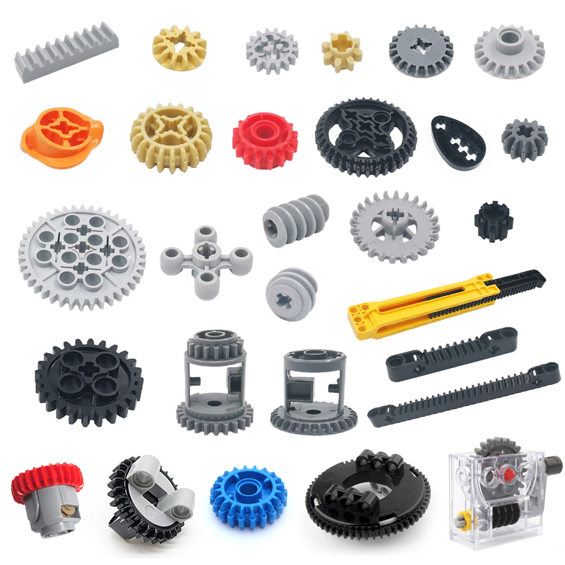 Mộc Gear Series Gear Đế Xoay Bánh Giá Và Bánh Răng Vi Phân Công Nghệ Cao Phần Các Hạt Nhỏ Khối Xây Dựng Đồ Chơi