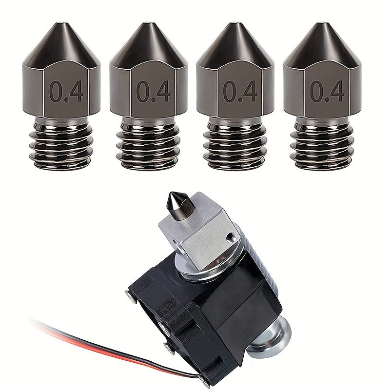 MK8 Super Hardened Steel Nozzle - 3D Printer Extruder Head for A8, A8Plus, Ender 3, CR10 - Corrosion-Resistant, Durable Nozzle