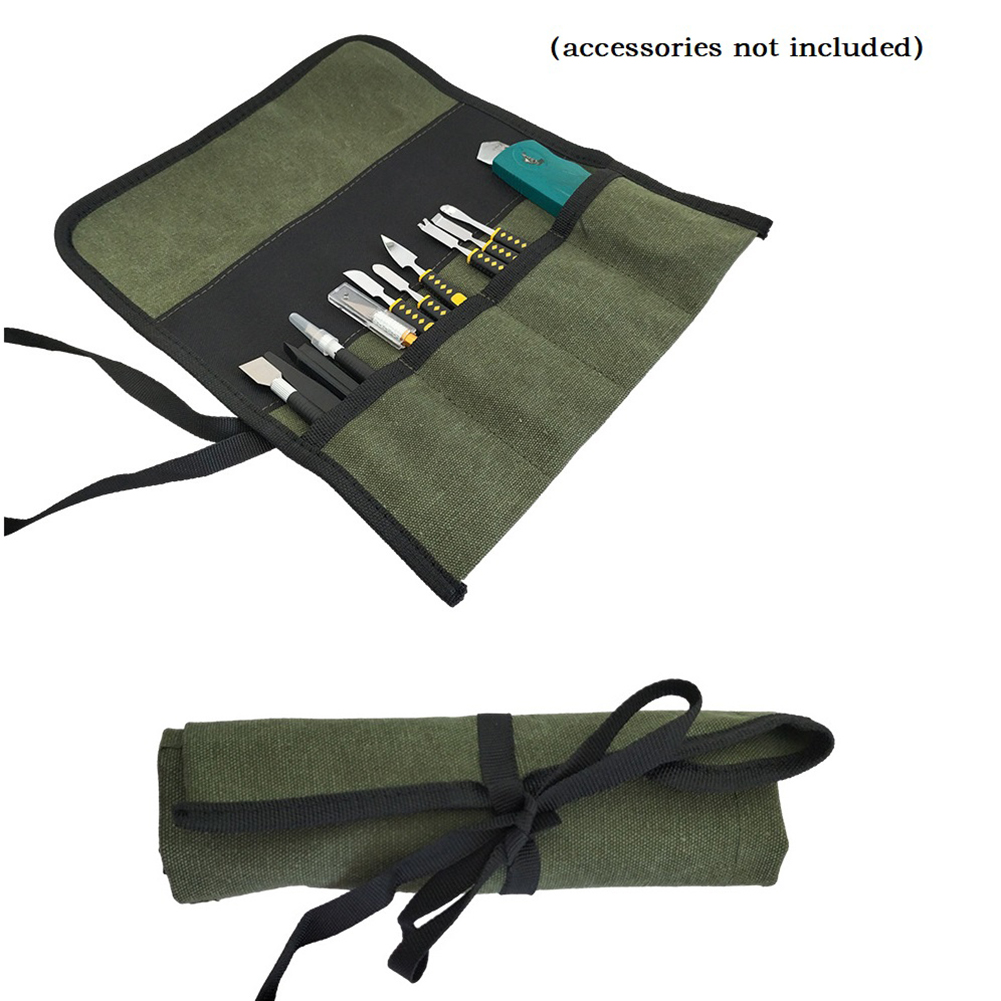 Mehrere Taschen Mehrzweck Roll-Up Werkzeug Tasche Oxford Tuch Schraubenschlüssel Tasche Schraubendreher Bohrer Lagerung Fall Tasche Hängen Werkzeug