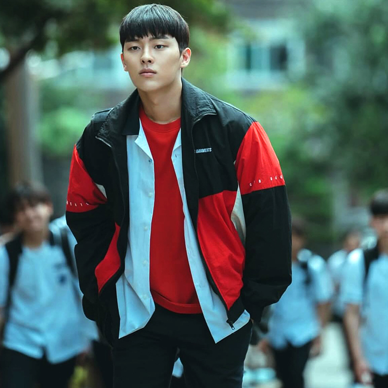 Ahn Suho Weak Hero Class 1 Jacke Unisex Sport-Reißverschlussjacke Herren Damen Trainingsjacke Activewear Oberteile Lockere Oberbekleidung Qt8 Kleidung