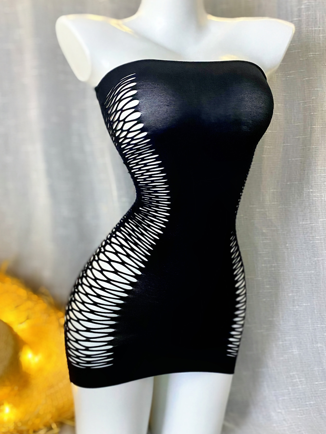 Sexy Netz-Strandkleid, transparentes Häkel-Bikini-Cover-Up für den Sommerurlaub