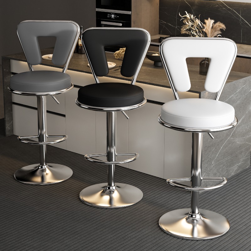 Tabouret de Bar moderne à hauteur réglable, chaise pivotante d'îlot de cuisine à domicile, tabouret de comptoir Commercial pour café, chaises de réception de bureau