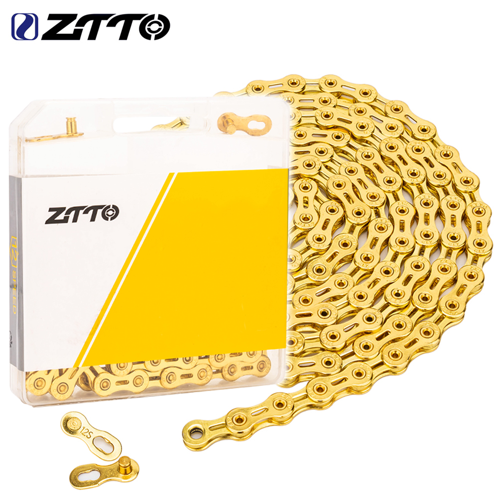 ZTTO MTB 11-скоростная велосипедная цепь 8 9 10 11 12S, цепи для горного и шоссейного велосипеда, 10 скоростей с Missing Link Magic Connecter