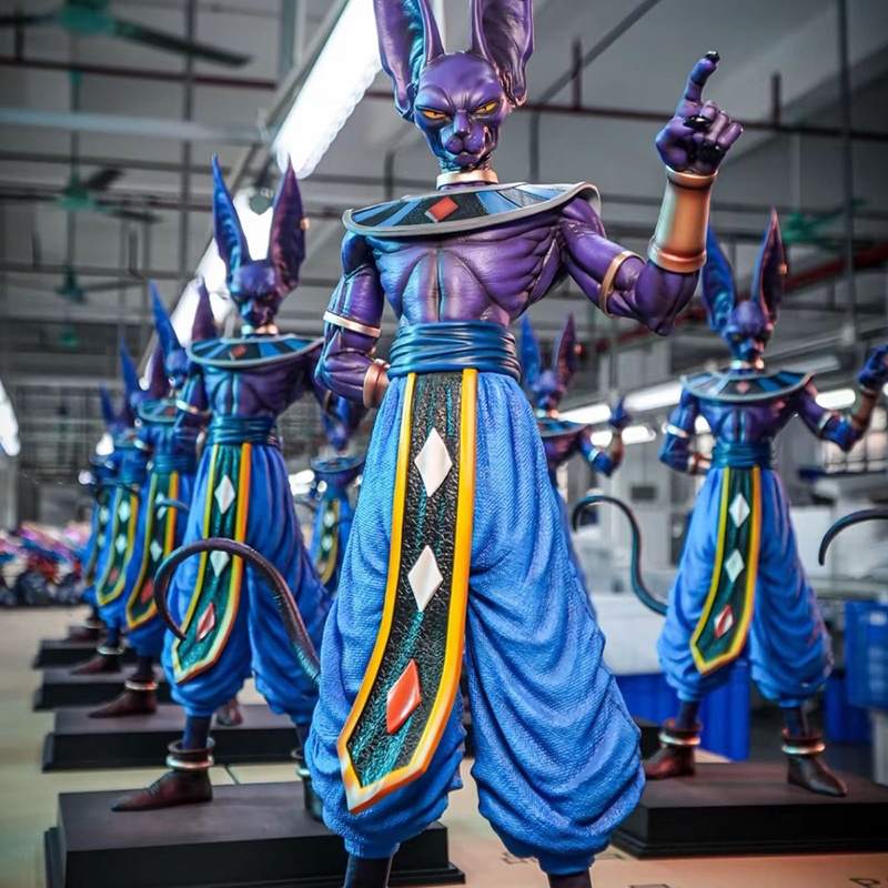 Nuova statua Jt Dragon Ball Beerus Action Figures 53 cm Distruzione di Dio Anime Arte periferica Gioca Ornamenti Regali