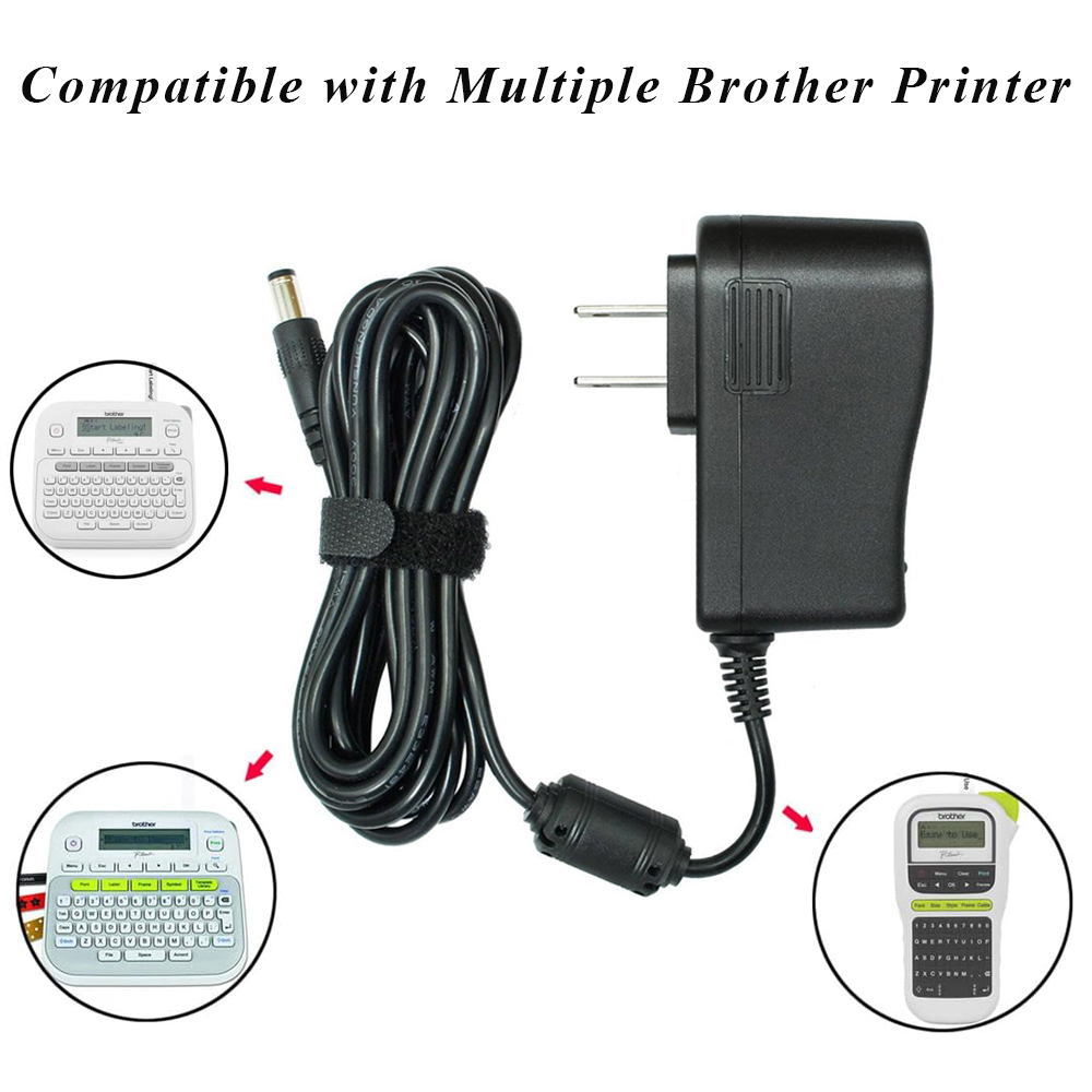 9V 2A Power Supply Ac Dc Adapter fit for Brother PT-D210 PTH110 PTD220 PT-E550W PT-E100 PT-E300 PT-P750W PT-710BT PT-P300BT