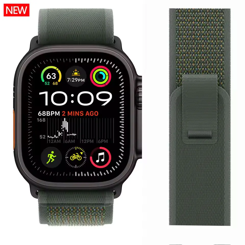 Pulseira de trilha para apple watch ultra 2 band 49mm 46mm 44mm 42mm 40mm 41mm 38mm pulseira de nylon correa iwatch série 10 9 8 7 6 5 4 3