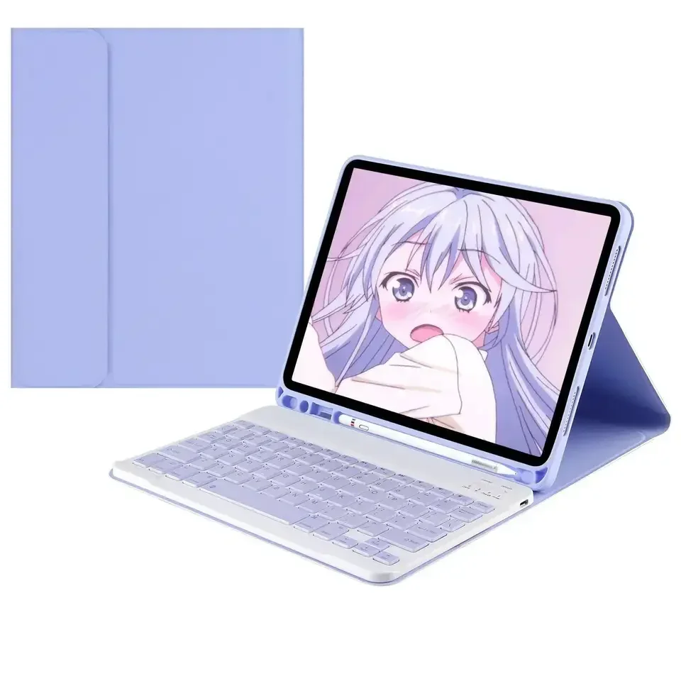 สีสัน Candy บลูทูธคีย์บอร์ดแม่เหล็กหนังสําหรับ iPad 7 8 9 10th Pro 11 Air 4 5th Mini 5 6 10.2 นิ้ว