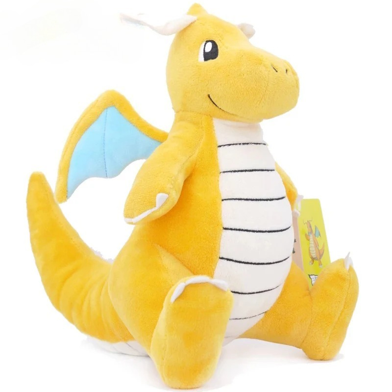 Мягкие игрушки в стиле аниме Kawaii Dragonite, милые плюшевые куклы, подушки-обнимашки, подарок на день рождения для детей, друзей, мальчиков, украшение для дома
