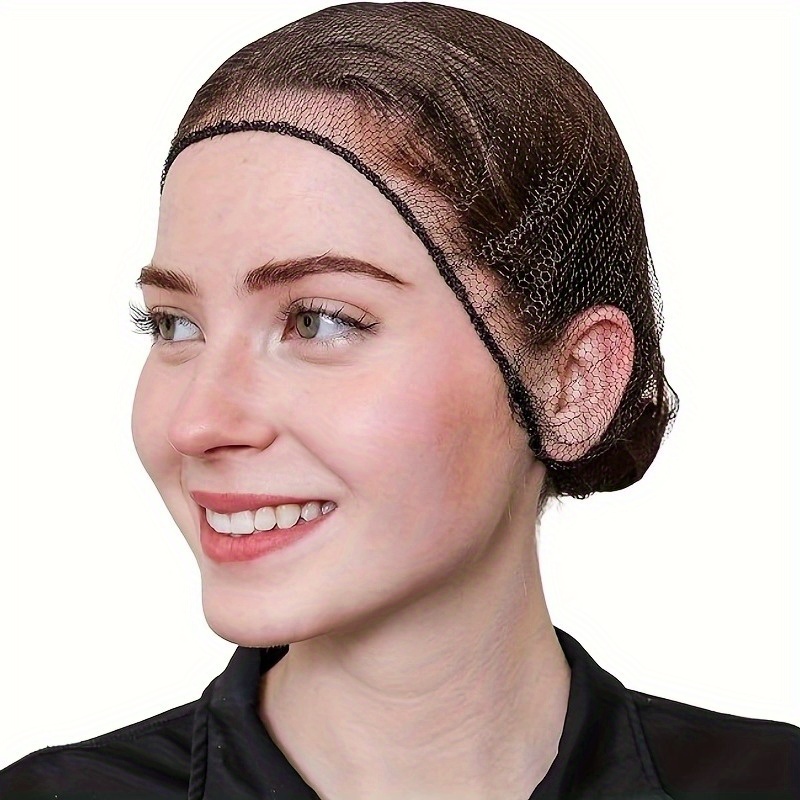 2/12/24 Peças de Redes de Cabelo de Nylon de 24 Polegadas, Redes de Cabelo Duráveis e Reutilizáveis, Adequadas para Dormir/Hipismo/Negócios/Alimentação/Unissex