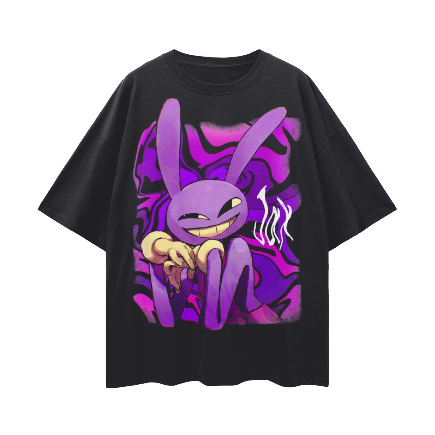 T-shirt Grafica The Amazing Digital Circus Jax 2026 Uomo Donna Estiva 100% Cotone Abbigliamento Cartone Animato Manica Corta Top Streetwear