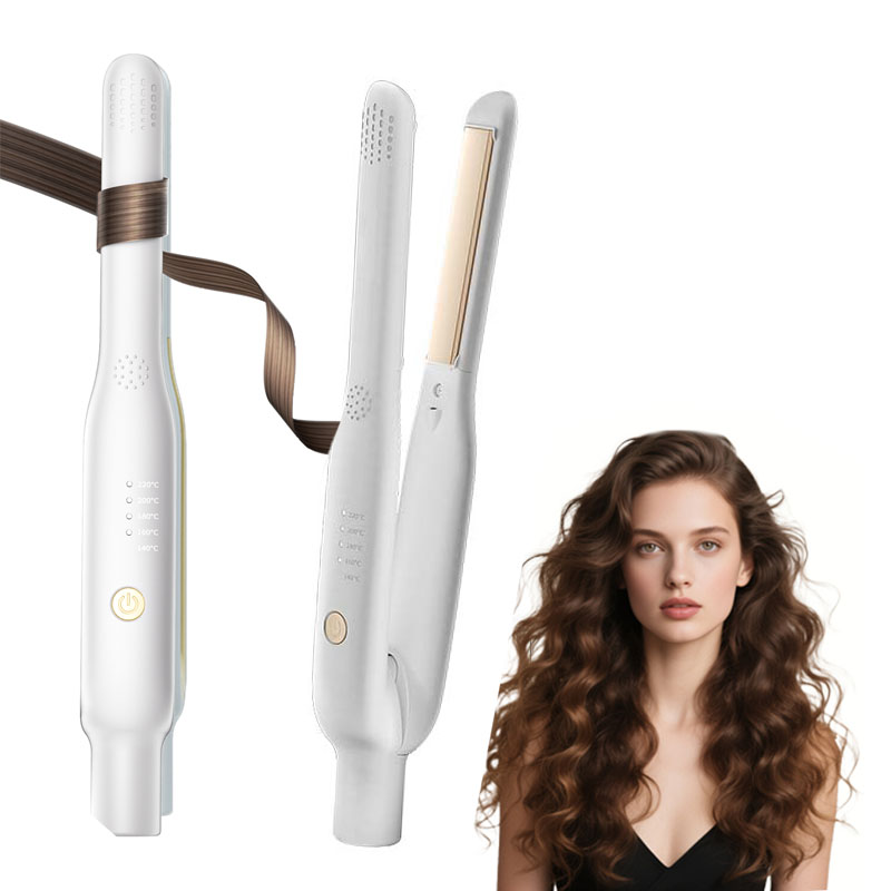 Mini ferro da stiro per capelli 2 in 1 piastra per capelli e bigodino ferro da stiro portatile a temperatura costante