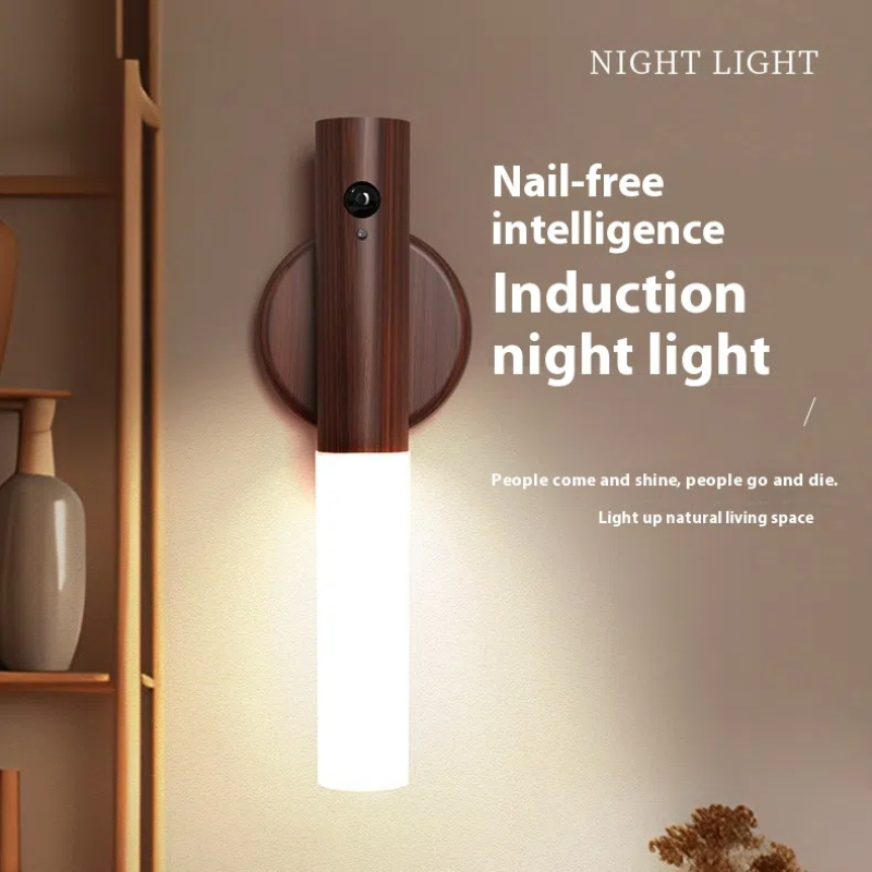 JUSTLANG LED-Licht, USB, magnetische Korridore, Veranda-Lichter, PIR-Bewegungssensor, vollautomatisches LED-Licht mit Induktion