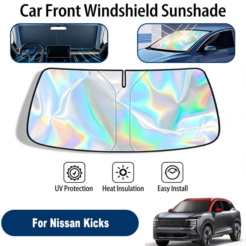 Pare-soleil pliable pour Nissan Kicks, protection solaire réfléchissante UV pour fenêtre avant, accessoires