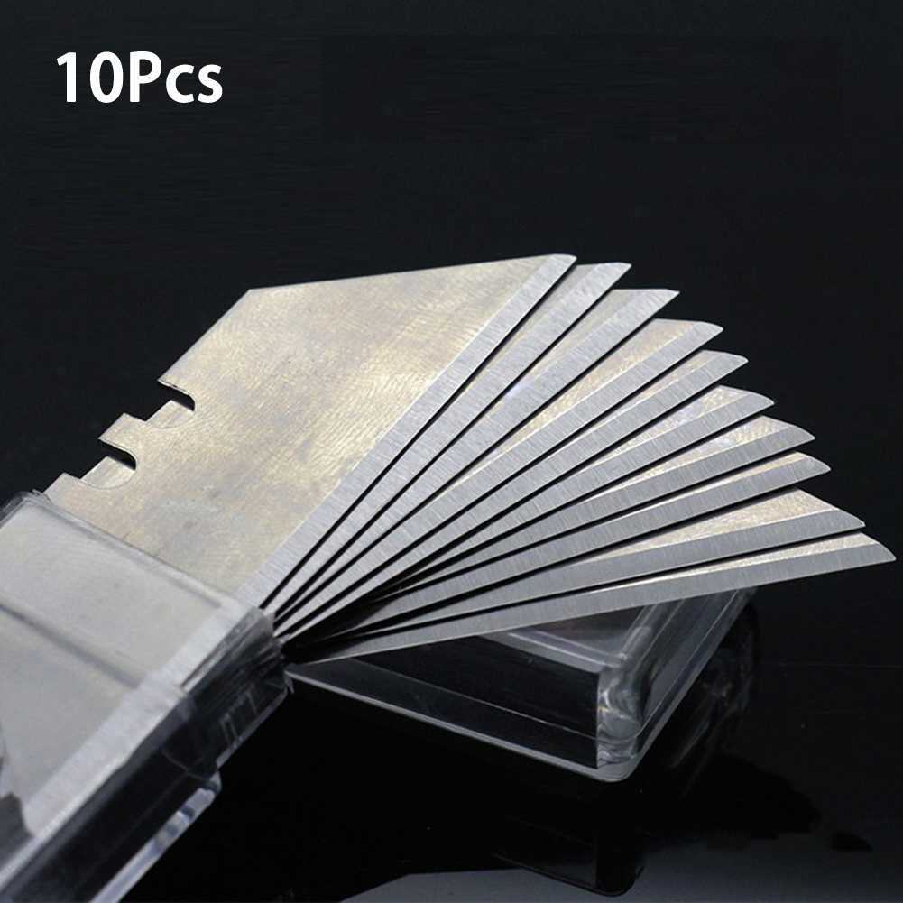 10 Stück spezielle Messerklingen Stahl material Gebrauchs messer Trapez klingen Ersatz DIY Kunst handwerk Cutter Werkzeug klinge