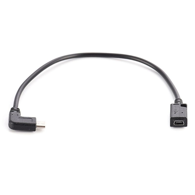 Переходник-переходник Mini USB Female to Type C Male, 90-градусный переходник USB C Male to Mini USB Female, кабель-переходник