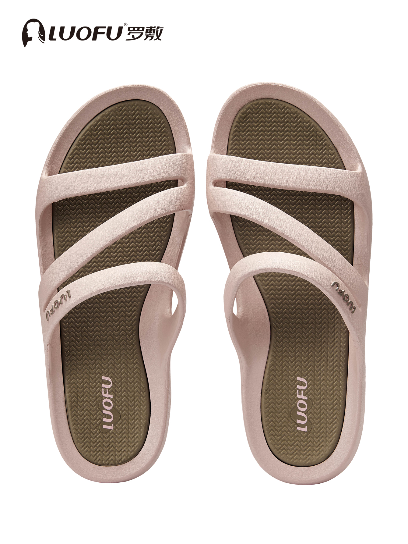 Novas Sandálias Femininas Luofu da Moda para o Verão, Confortáveis com Sola de Borracha, Sandálias Casuais para Uso Externo, Sapatos de Praia, Chinelos Antiderrapantes para Casa, Chinelos Ecológicos de PVC para Uso Externo, Sandálias Antiderrapantes