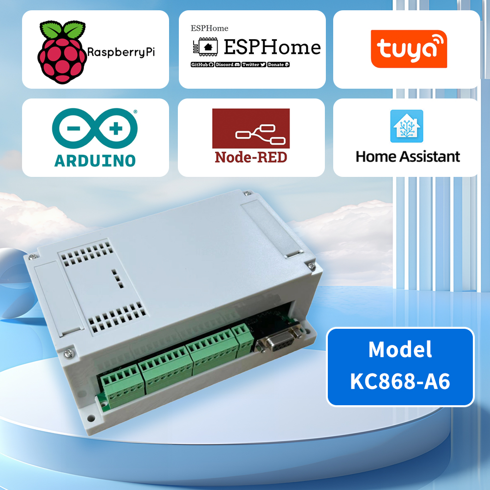 La placa de relé de Esphome A6 permite la programación IDE de ARDUINO y la programación de ESPhome, proporciona todo tipo de códigos de ejemplo compatibles con MQTT