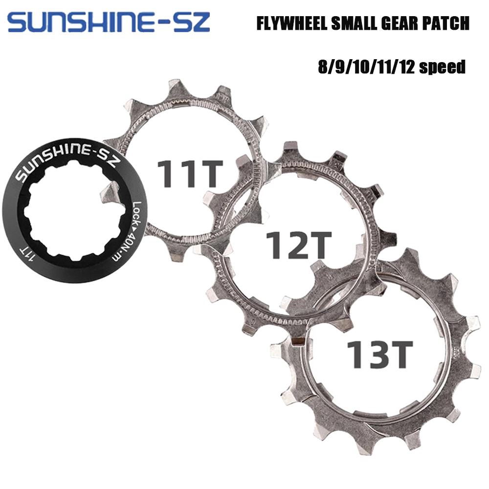 SUNSHINE Cassette จักรยาน Ratchet Cog 11 12 13T 12 8 9 11 ความเร็ว Pinion จักรยาน 10v Cogset ความเร็วสูง Freewheel อะแดปเตอร์