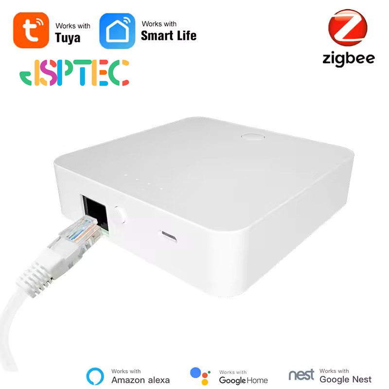 Tuya Smart Zigbee Wired Gateway Smart Home Bridge Hub Zigbee 3.0 Lan Gateway APP Sterowanie bezprzewodowe Praca z Alexa Google Home