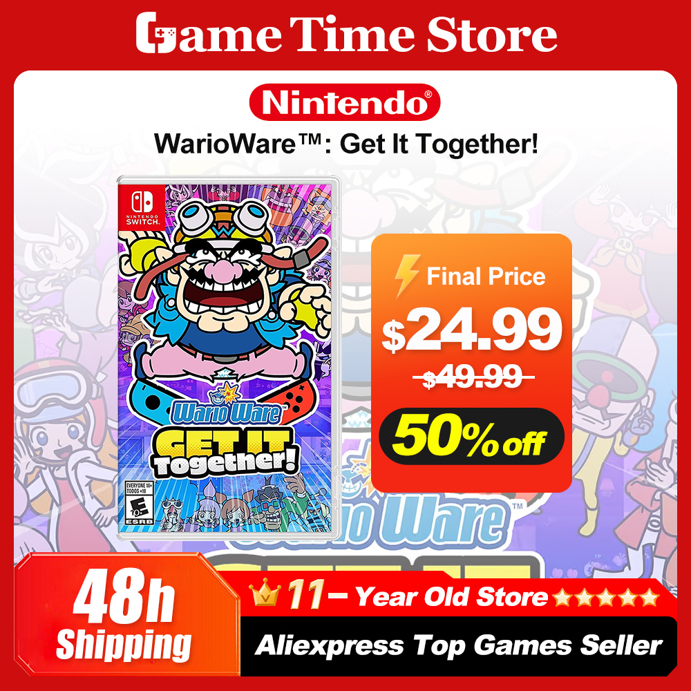 Ofertas de Juego WarioWare Get It Together para Nintendo Switch, Tarjeta de Juego Física Original 100% Oficial para Consola Switch OLED Lite