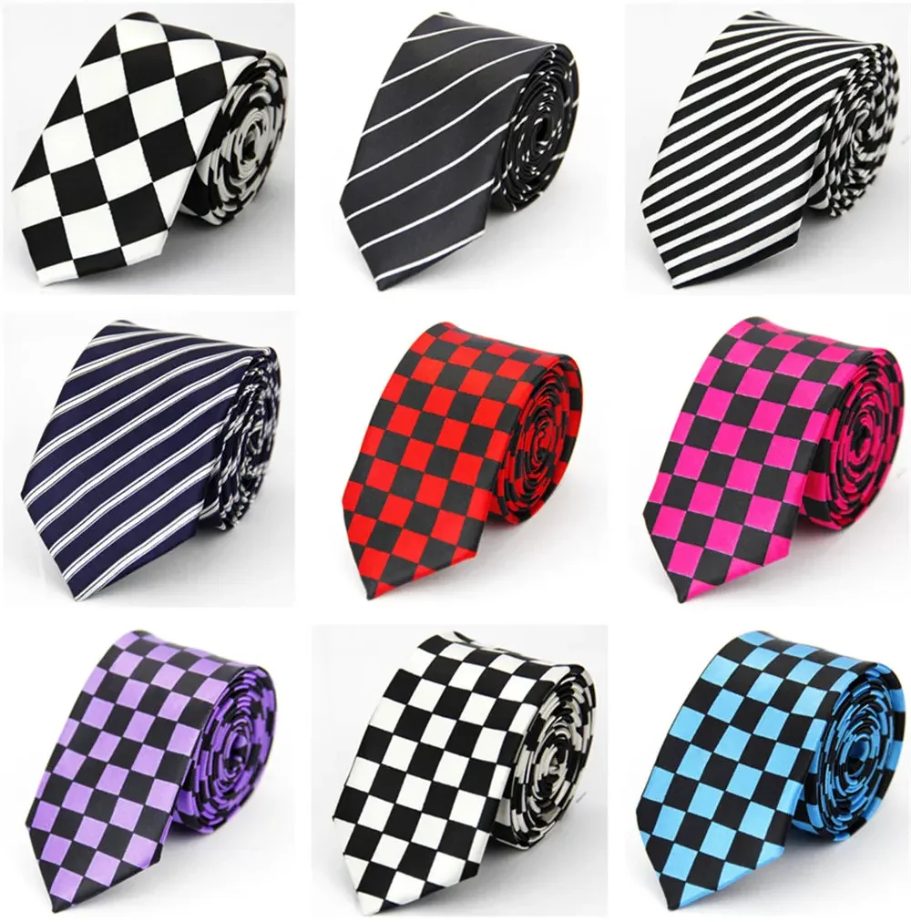 Gravata estreita para homens e mulheres, 5cm, 2 ", fina, casamento, preto, azul, rosa, branco, vermelho, verde, marrom, caveira, piano, listrada