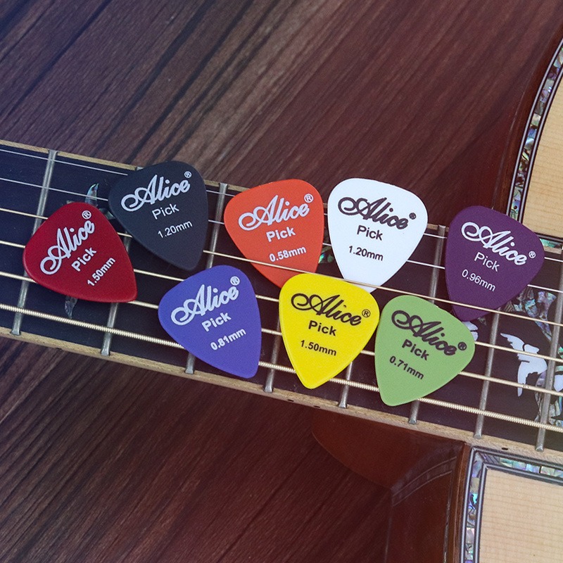 18/50/100 шт. оригинальная акустическая электрогитара, гитара Alice plectrum, шрапнель для укулеле, противоскользящие матовые аксессуары