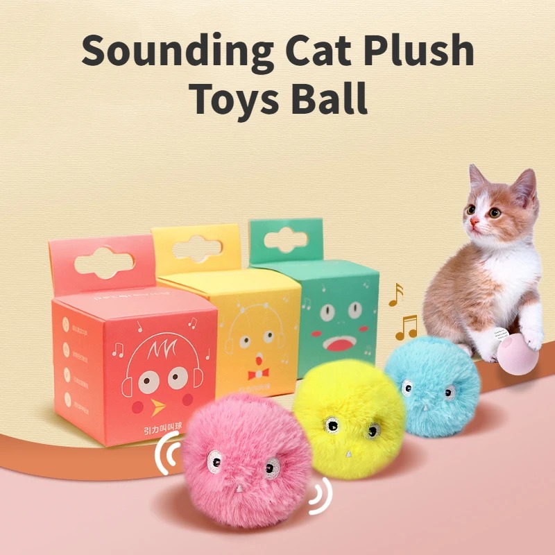 Brinquedos para gatos, bolas com som, sapos, pássaros, carinhando, grilos, bolas de eva, pelúcia macia, auto-saldante, brinquedos teaser, acessórios para animais de estimação