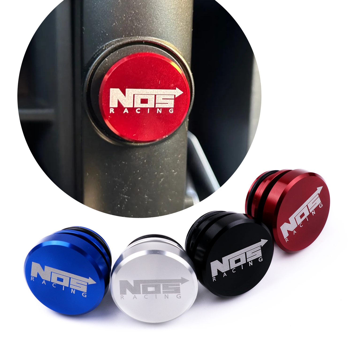 jdm NOSracing Car Cigarette Lighter Dustproof Plug Cover Accessories No Smoking Fire Missile Button Cap