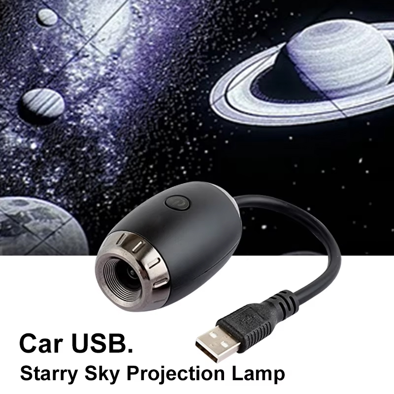 Lumière intérieure de voiture, lumière d'étoile de toit, USB LED, projecteur d'atmosphère étoilée, décoration de fête nocturne, lumière romantique de galaxie saturne