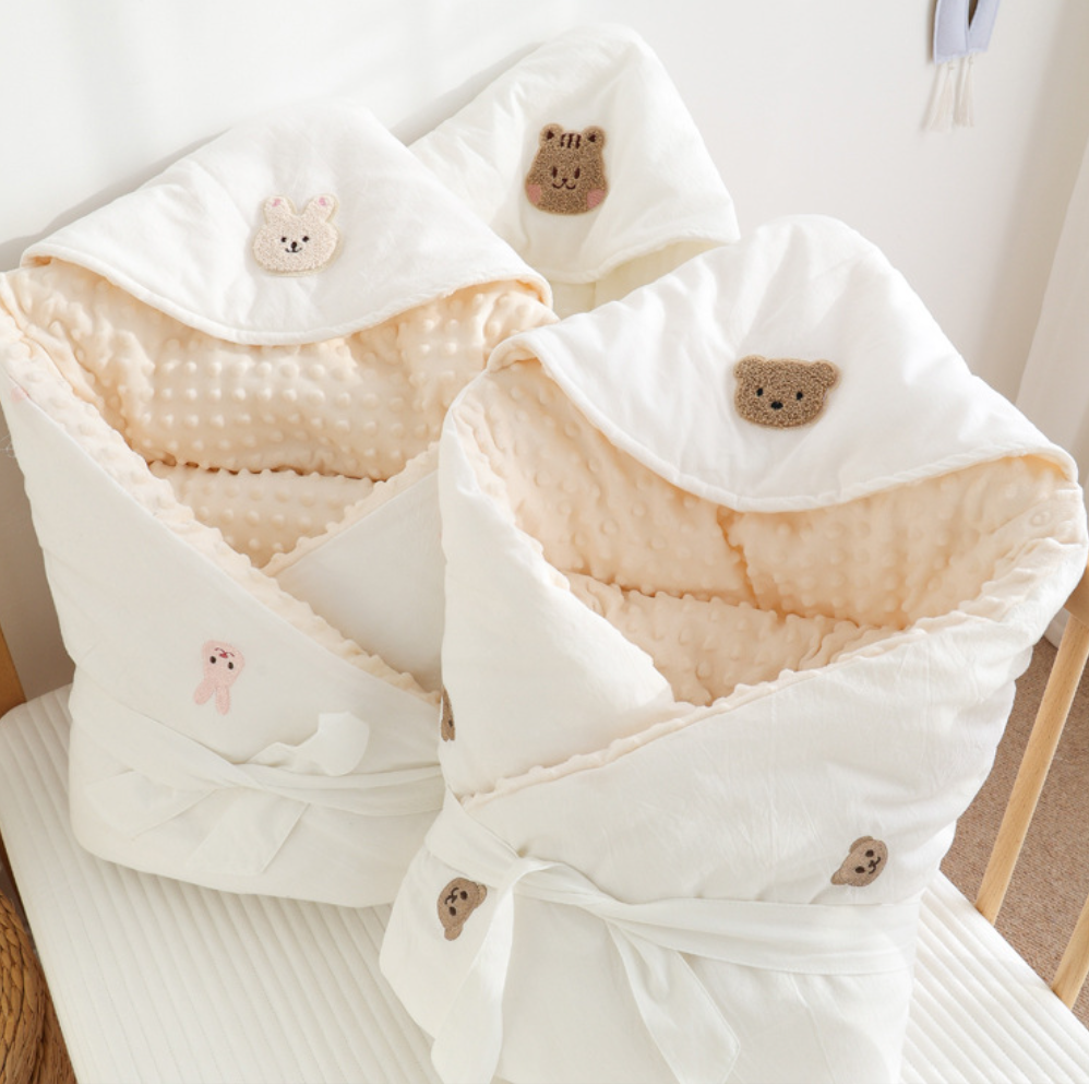Newborn Baby Blanket Envelope Swaddle Wrap Baby Receiving Blankets Boy Girl Cotton Soft Infant Sleep Sack Crib Stroller Blanket