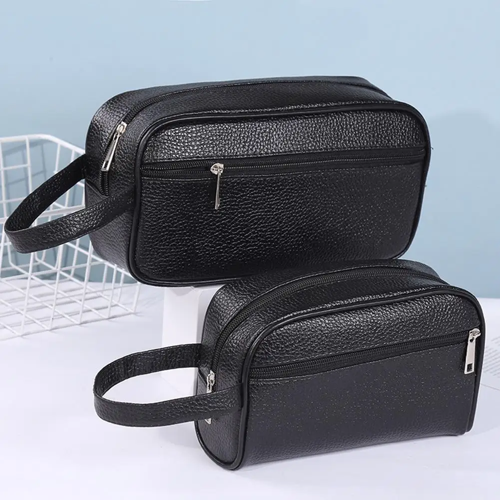 Männer Brieftaschen Retro PU Leder Business Handtaschen Kupplung Mode Frau Kapazität Tasche Kreditkarte Halter Handy Armband Tasche
