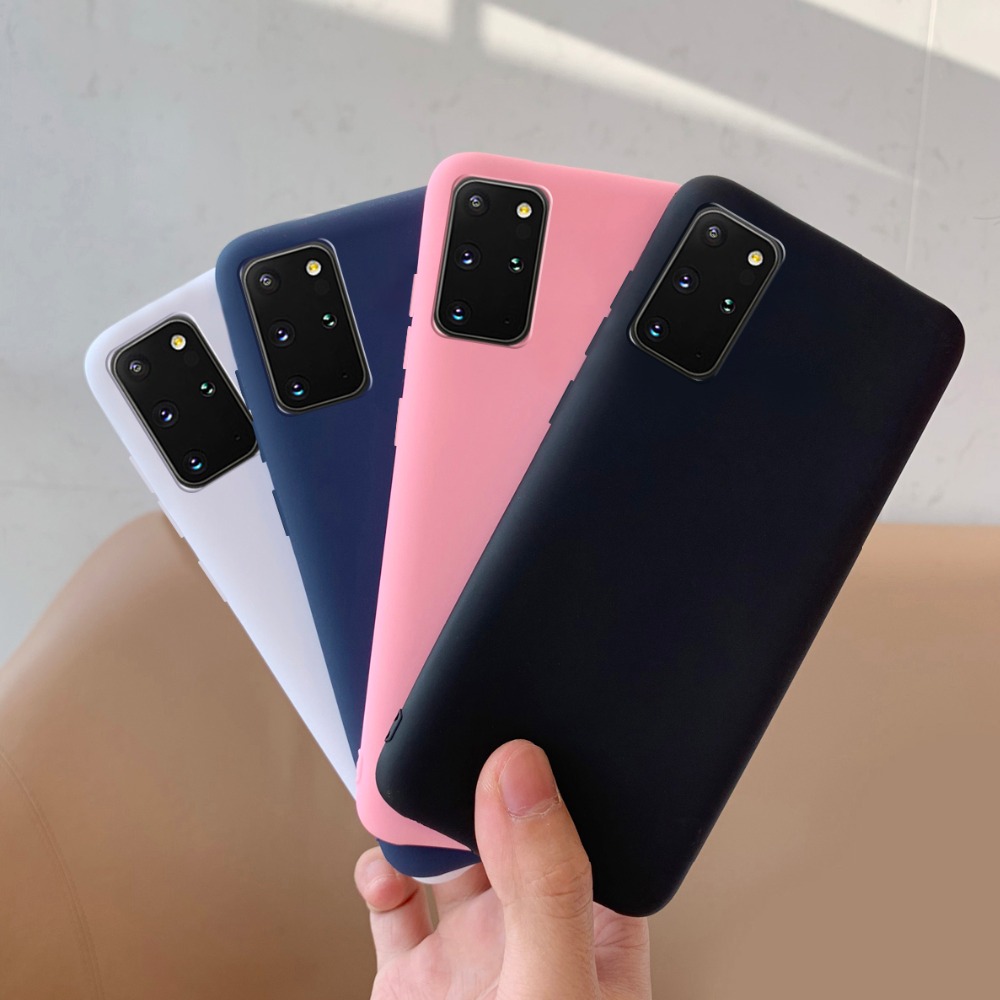 For Samsung Galaxy S20 Plus S10 S10E S20 Ultra A01 A21 A31 A41 A51 A71 A10 A20 A30 A40 A50 A70 E Solid Color TPU Cover Case