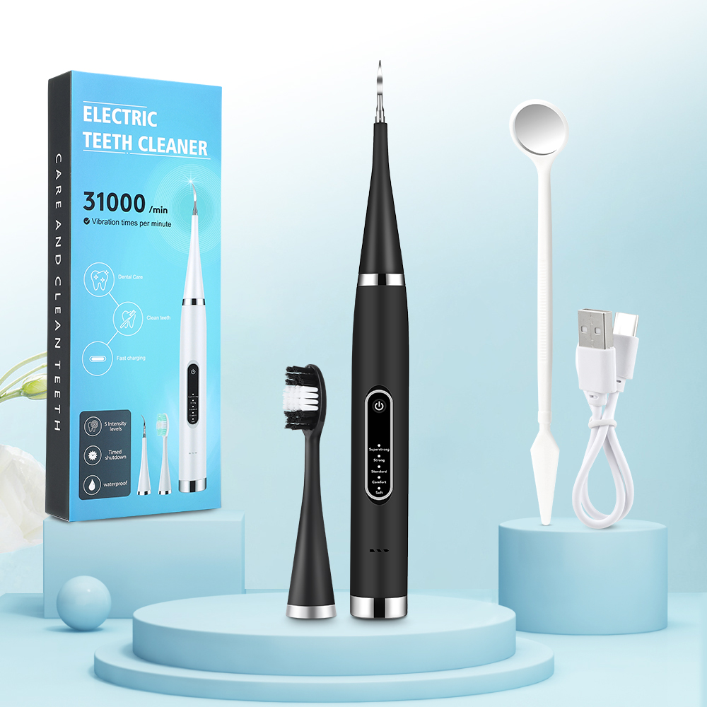 Clareamento elétrico dos dentes, raspador de cálculo dental, placa, mancha de café, remoção de tártaro, escova de dentes sônica de alta frequência, limpador de dentes