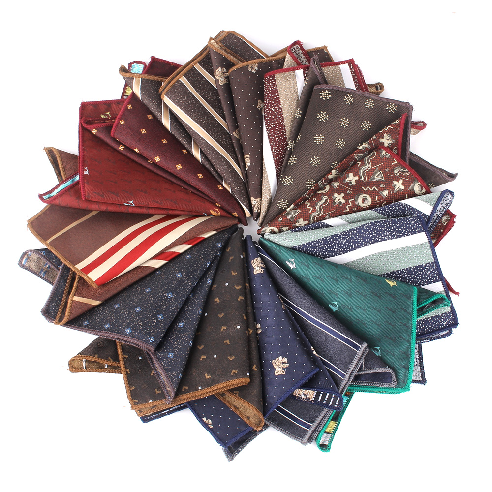 Neues Jacquard Einst ecktuch für Männer Frauen Blumen Brust Handtuch Taschentuch Herren Taschen tücher Herren Anzug Taschentuch Tasche Handtuch Geschenke