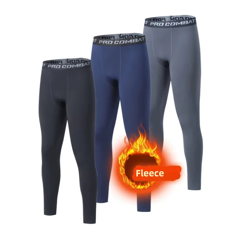 Sous-vêtements chauds d'hiver pour hommes, pantalons serrés en laine, pantalons chauds thermorétractables, pantalons chauds pour hommes