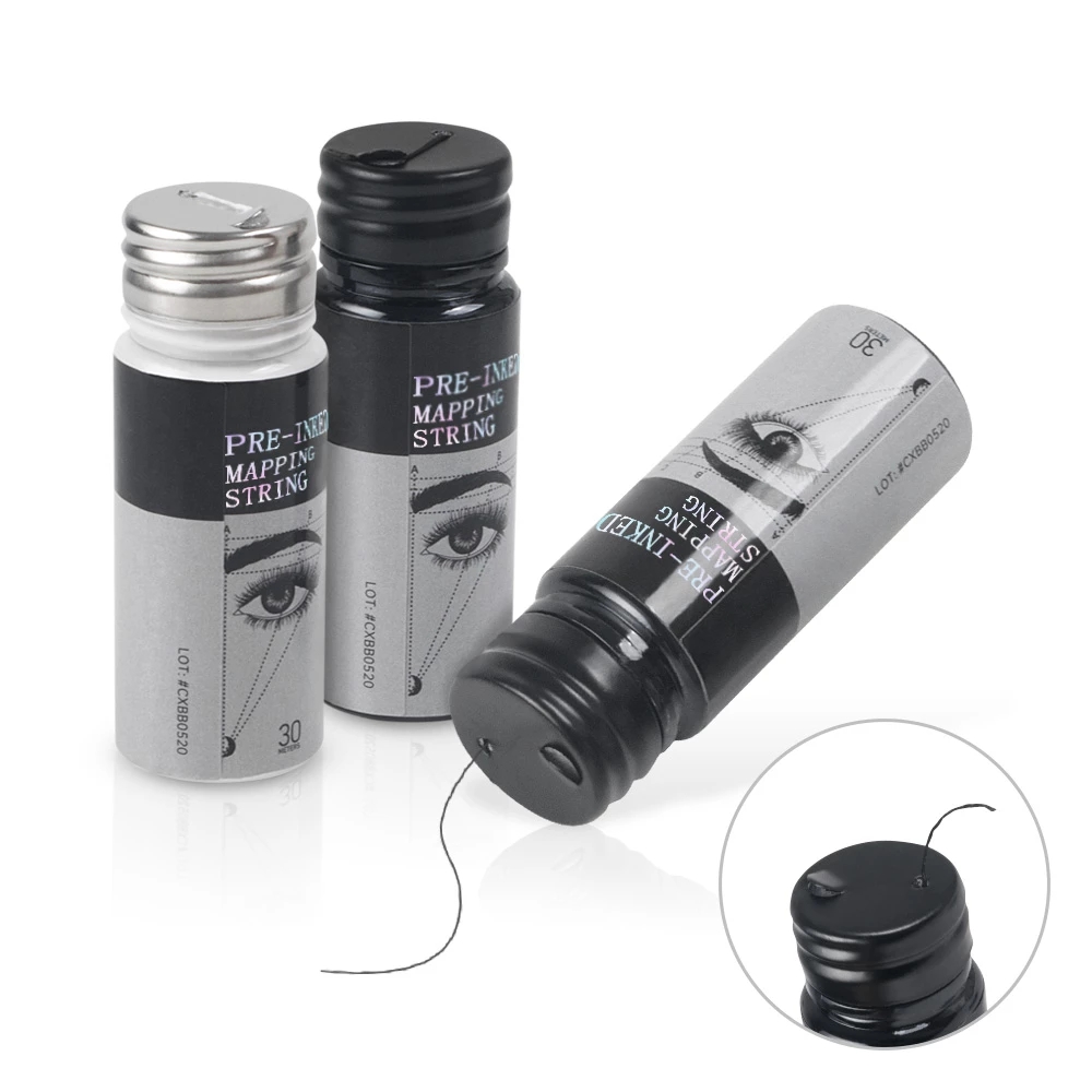 30M Trước Gạt Mực Vẽ Bản Đồ Dây Lông Mày Trang Điểm Dyingliner Ren Microblading Bán Vĩnh Cửu Định Vị Đo Hình Dụng Cụ