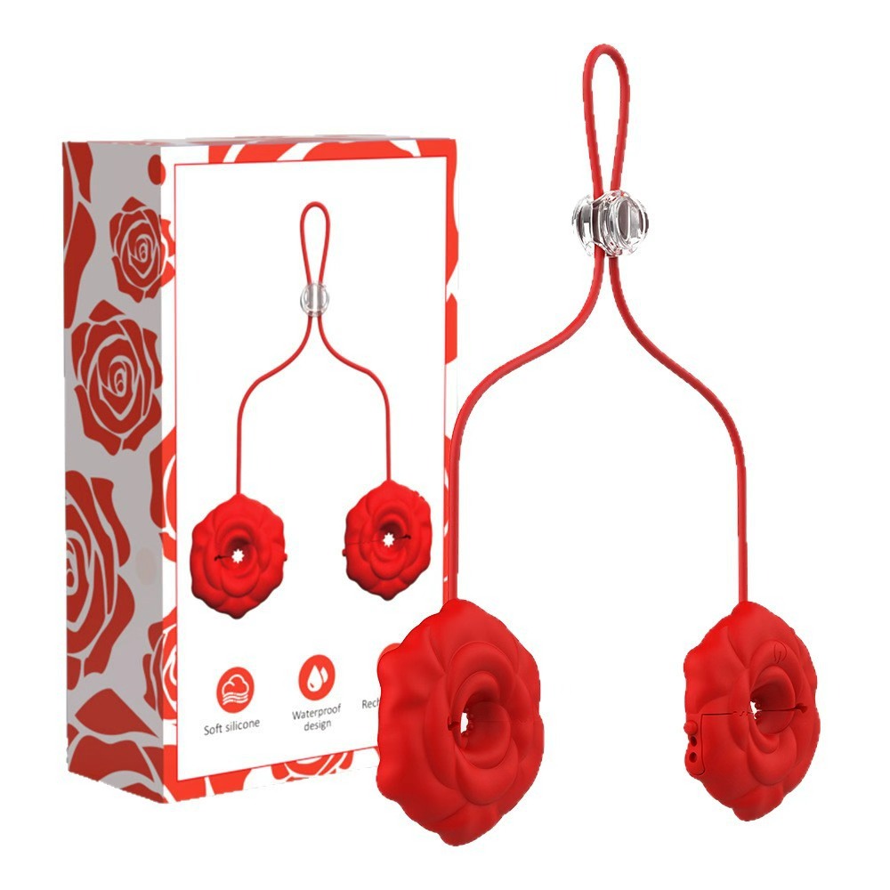 Pinças de Mamilo Vibratórias, Massageador de Seios, Estimulador de Clitóris com Controle Remoto Sem Fio, Brinquedo Sexual para Mulheres