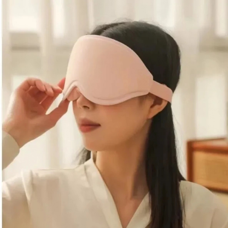 Breathable 3D Capsule Sleep Mask, Summer Soft Pressure Free Light Blocking Eye Mask for Sleeping Travel