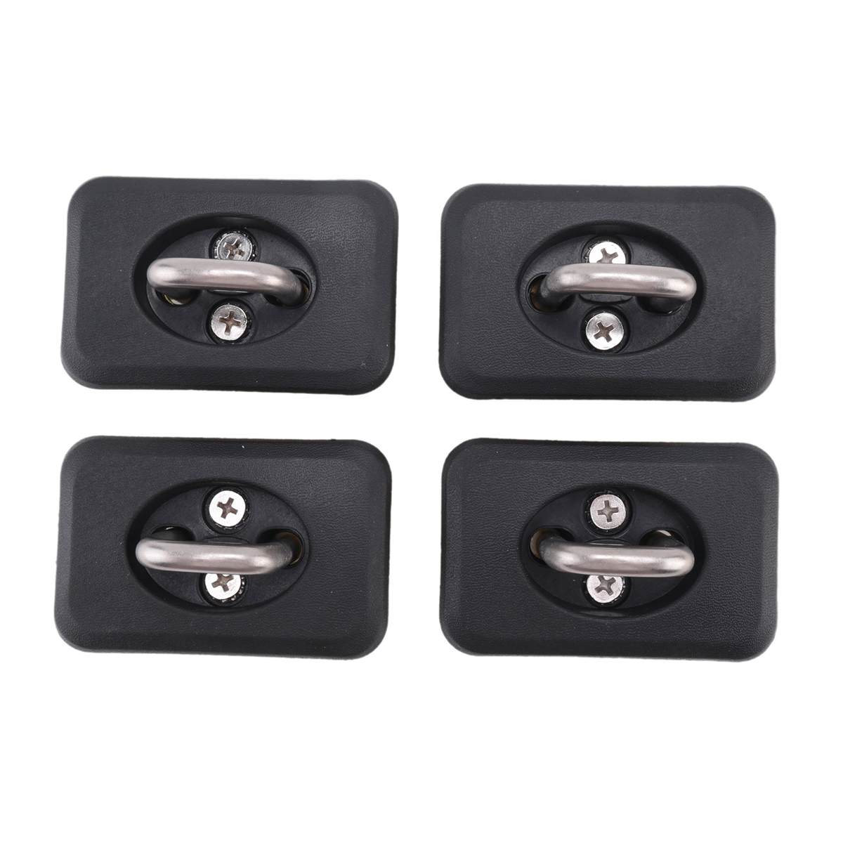 Amarrar âncoras retrátil caminhão cama superior lado d anel para 1998-2014 f150 1999-2013 gm 1995-2008 ram, 4 peças-l49a