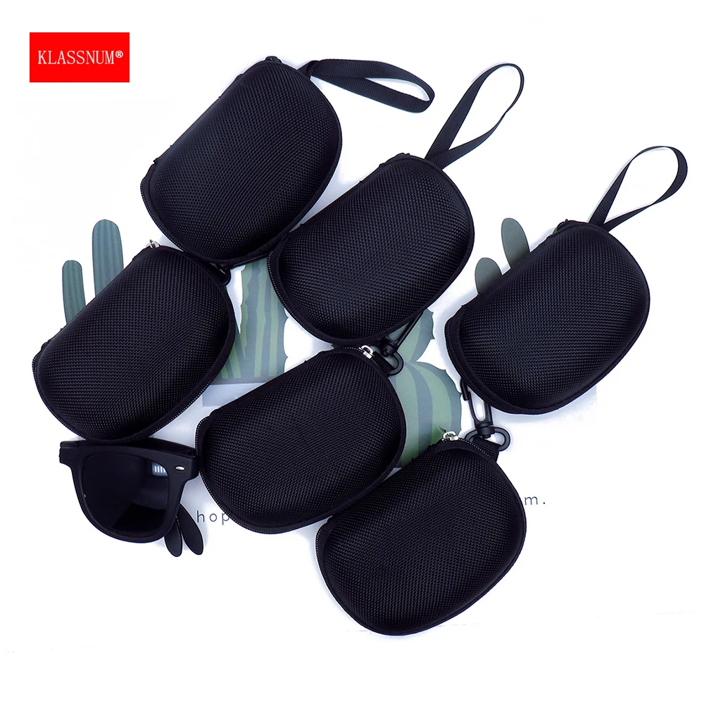 Składane okulary do czytania etui KLASSNU przenośne lekkie etui EVA etui z suwakiem mężczyźni kobiety Unisex pudełko składane okulary przeciwsłoneczne tkanina Oxford