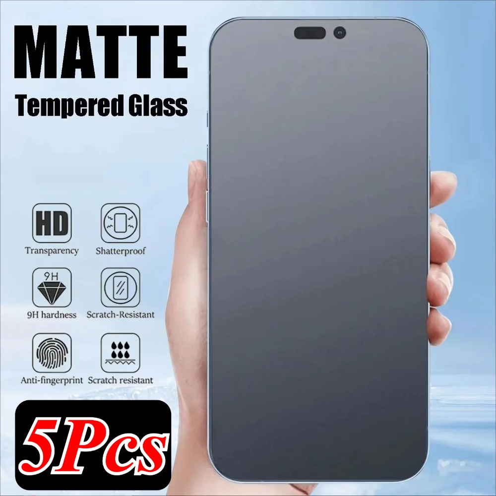 5 pièces 9H verre protecteur d'écran mat pour XiaoMi Poco F7 F6 Pro Ultra X7 M7 film d'écran anti-rayures pour XiaoMi F5 F4 F3 GT C75