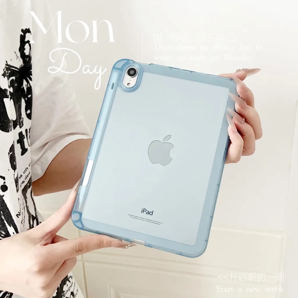 Przezroczyste etui HD na iPada Air M3 11 2025 Air6/5/4 M2 Pro11 M4 Miękka obudowa TPU na iPada A16 11/10th Mini7 A17Pro Pokrowiec z miejscem na długopis