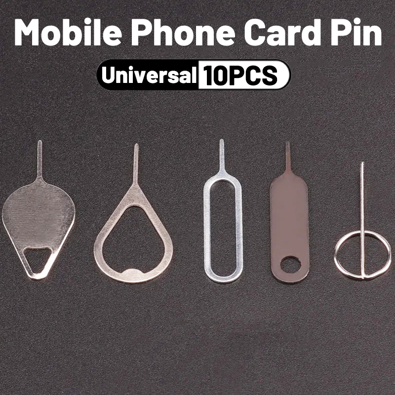 10Pcs Eject ซิมการ์ดถาดเปิด Pin เข็ม Key เครื่องมือถาดซิมการ์ด Pin Eject เครื่องมือ Universal โทรศัพท์มือถือซิมการ์ดอุปกรณ์เสริม