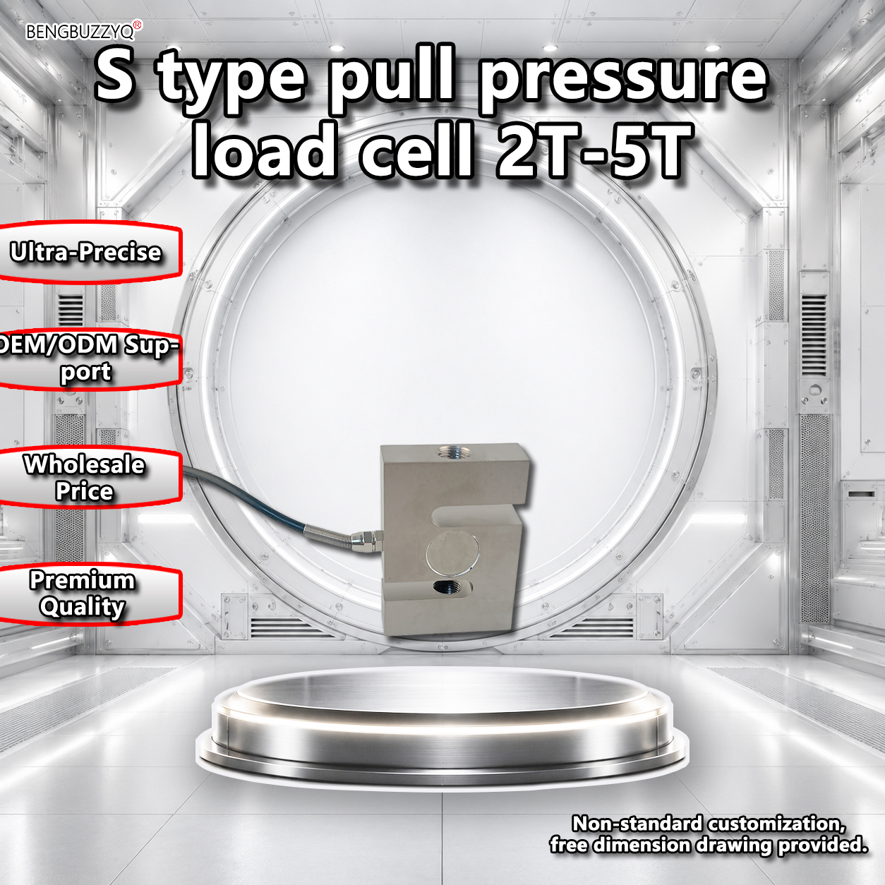 S Type Load Cell for Precision Measurement, Customizable, with Accessories for Factory Use.