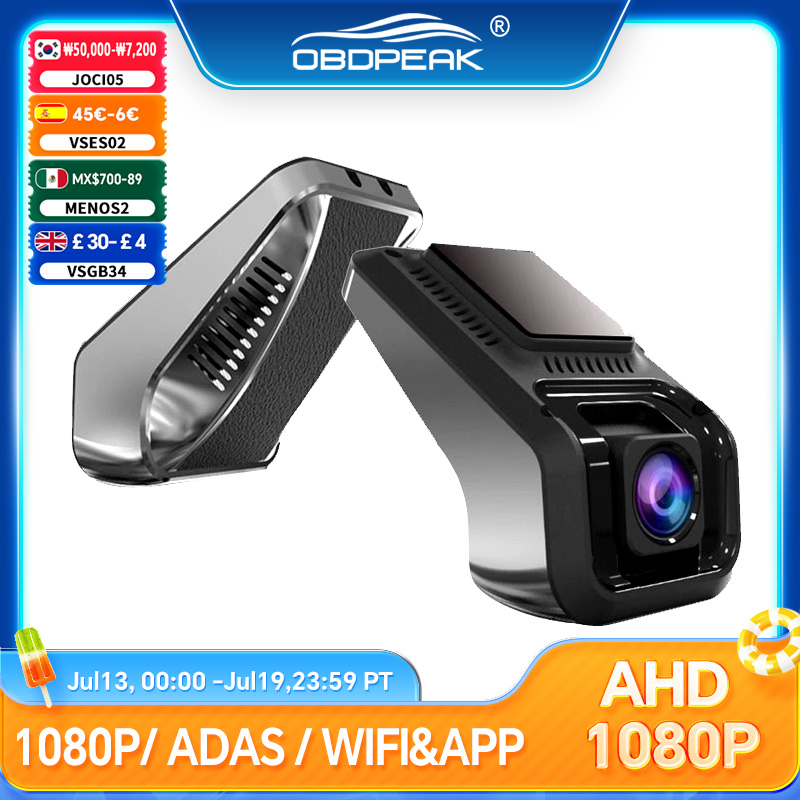 Caméra embarquée X9 Pro FHD 1080P DVR ADAS WIFI 1080P, enregistreur vidéo intelligent pour voiture, application téléphonique, mini caméra frontale, objectif vidéo, enregistreur de conduite, connexion USB