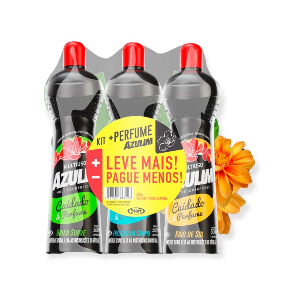 Zestaw wielozadaniowy niebieski więcej perfum 3x500ml