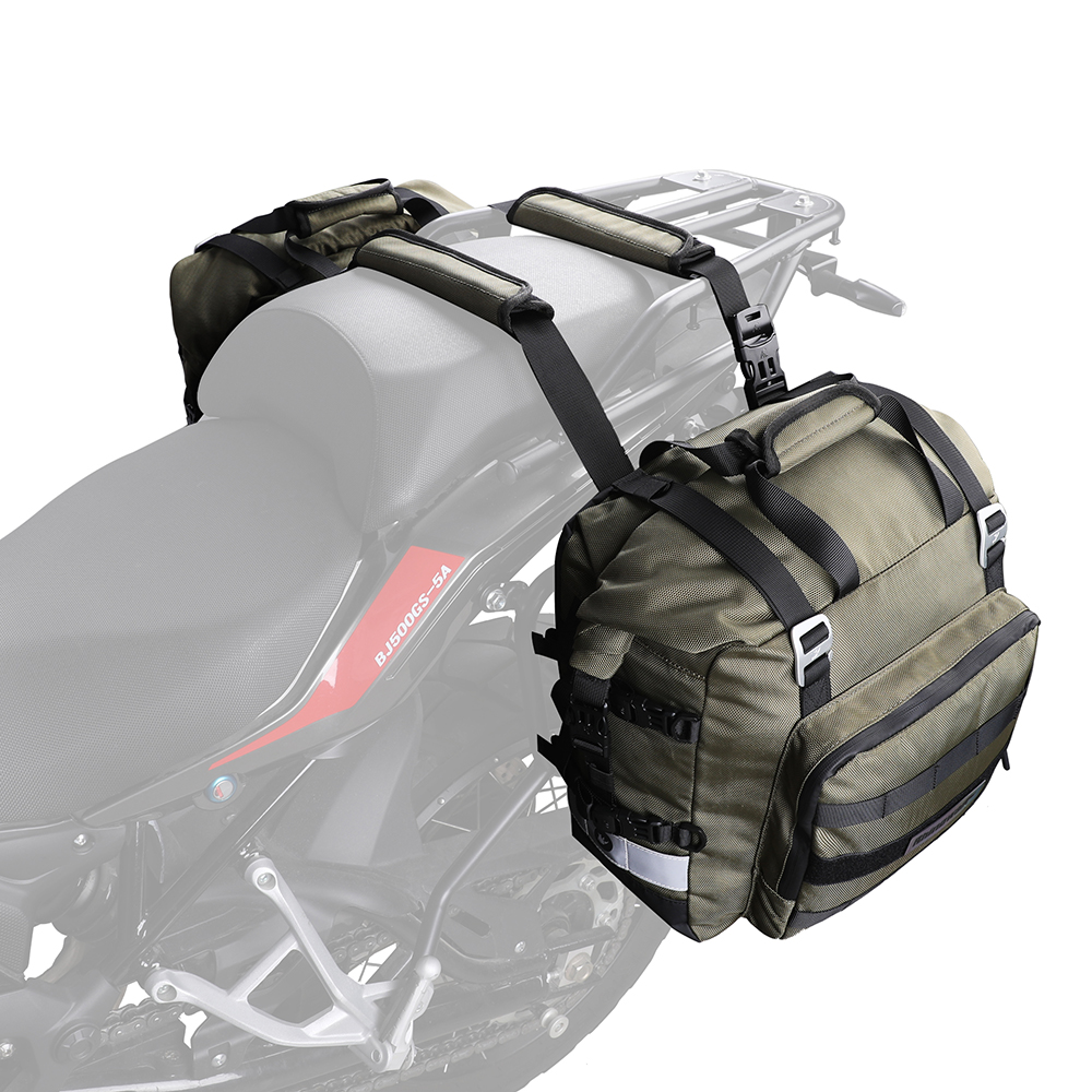 オートバイサドルバッグユニバーサルサイドバッグ取り外し可能な防水インナーバッグ旅行オフロードスポーツバイクバイク荷物