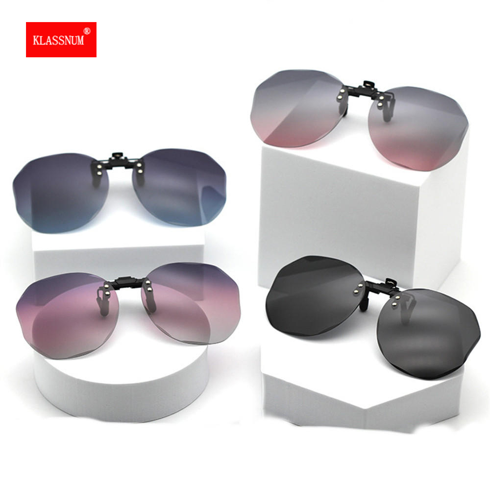 Dames zonnebril clip-on gepolariseerde optische bril clip diamant geslepen spiegelbril anti-uv rijzonnebril 2026 trendy