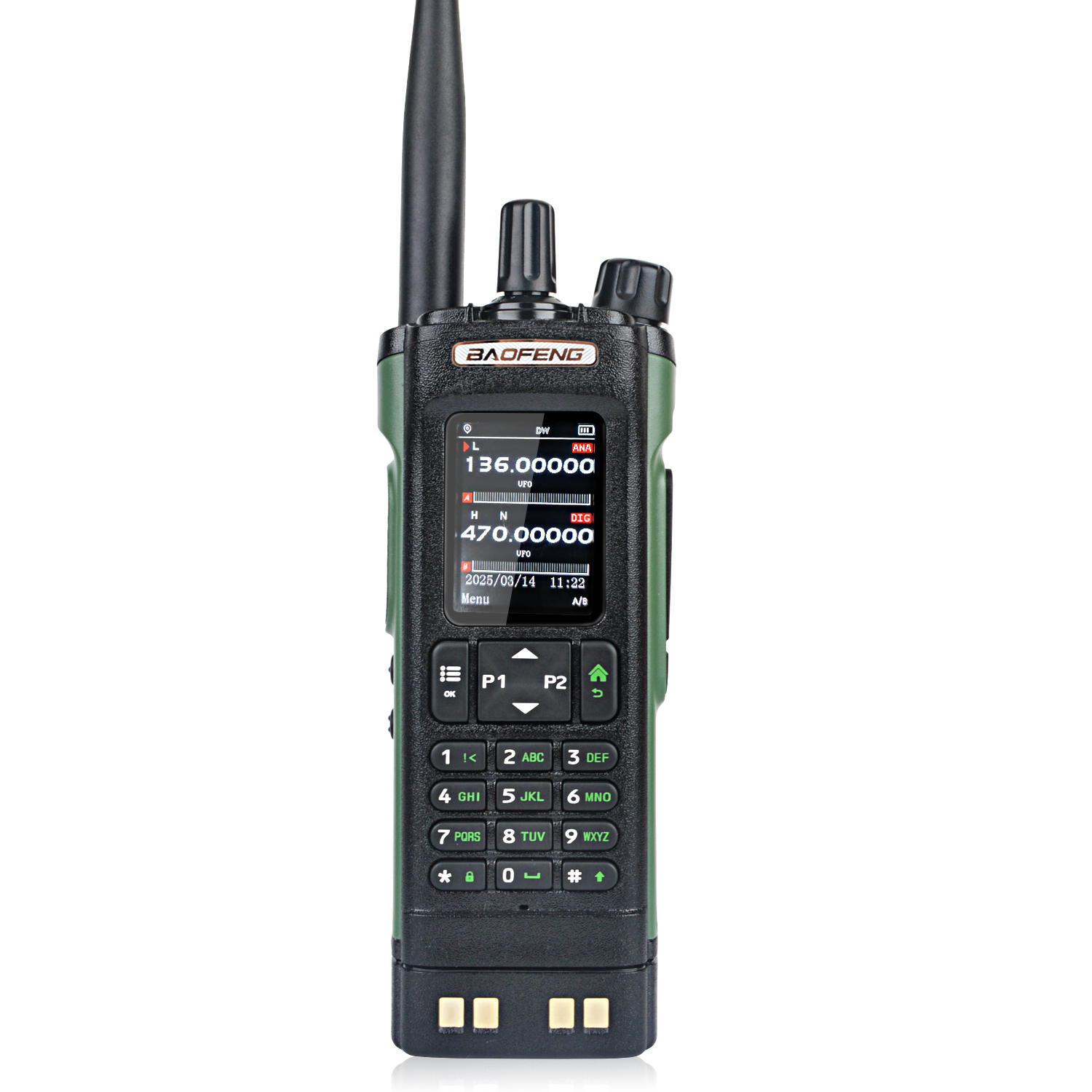 Baofeng DM-32 GPS DMR Digital APRS Walkie Talkie AES256 cifrado 8W banda aérea FM 2M 70CM GMRS Radio de doble banda DM-32UV