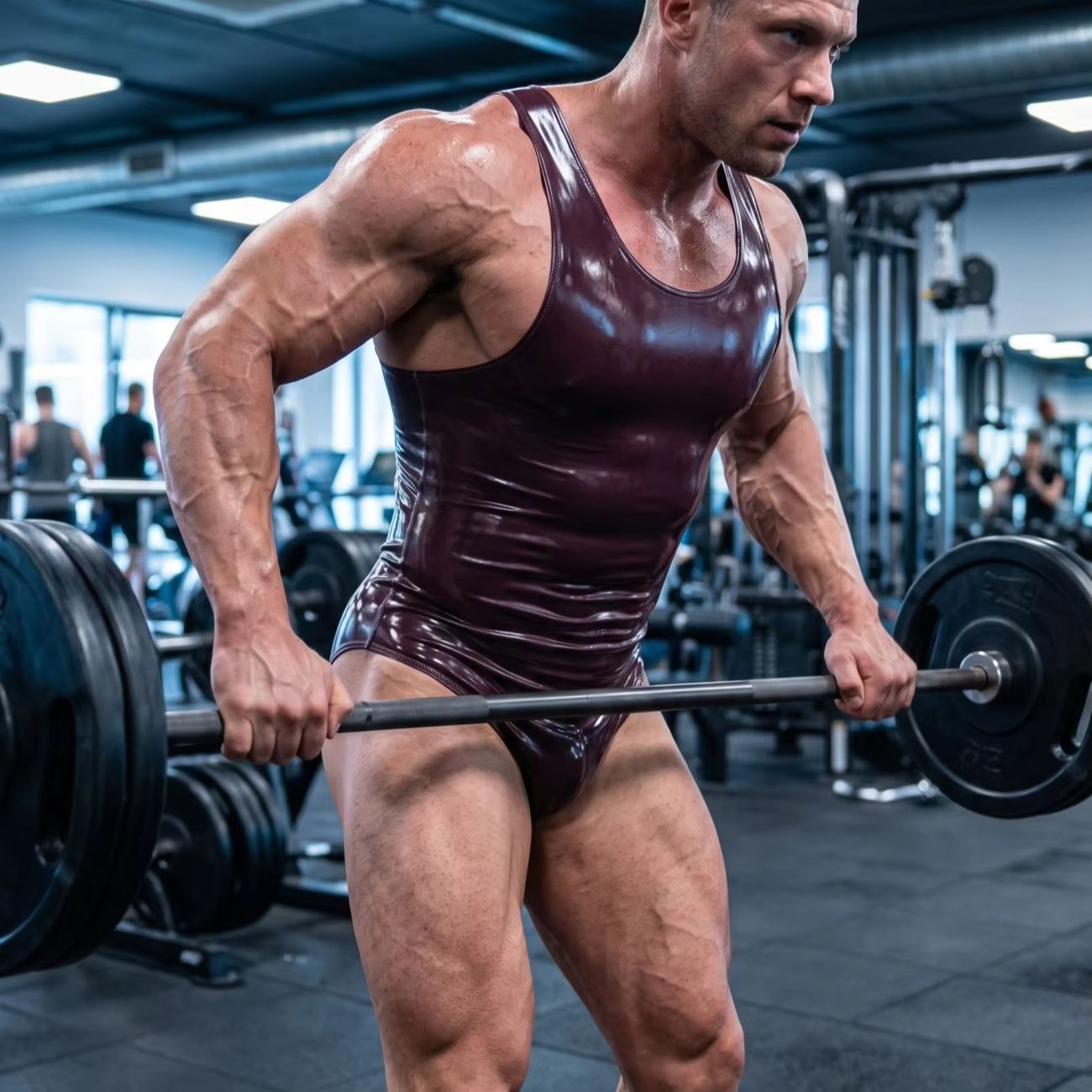 Dwustronna kamizelka z ekoskóry PU, odwracalna, imitacja mokrej skóry, top typu tank top, rozmiary S-4XL, wypukła kieszonka, body, rajstopy, męskie modelujące, body teddy.